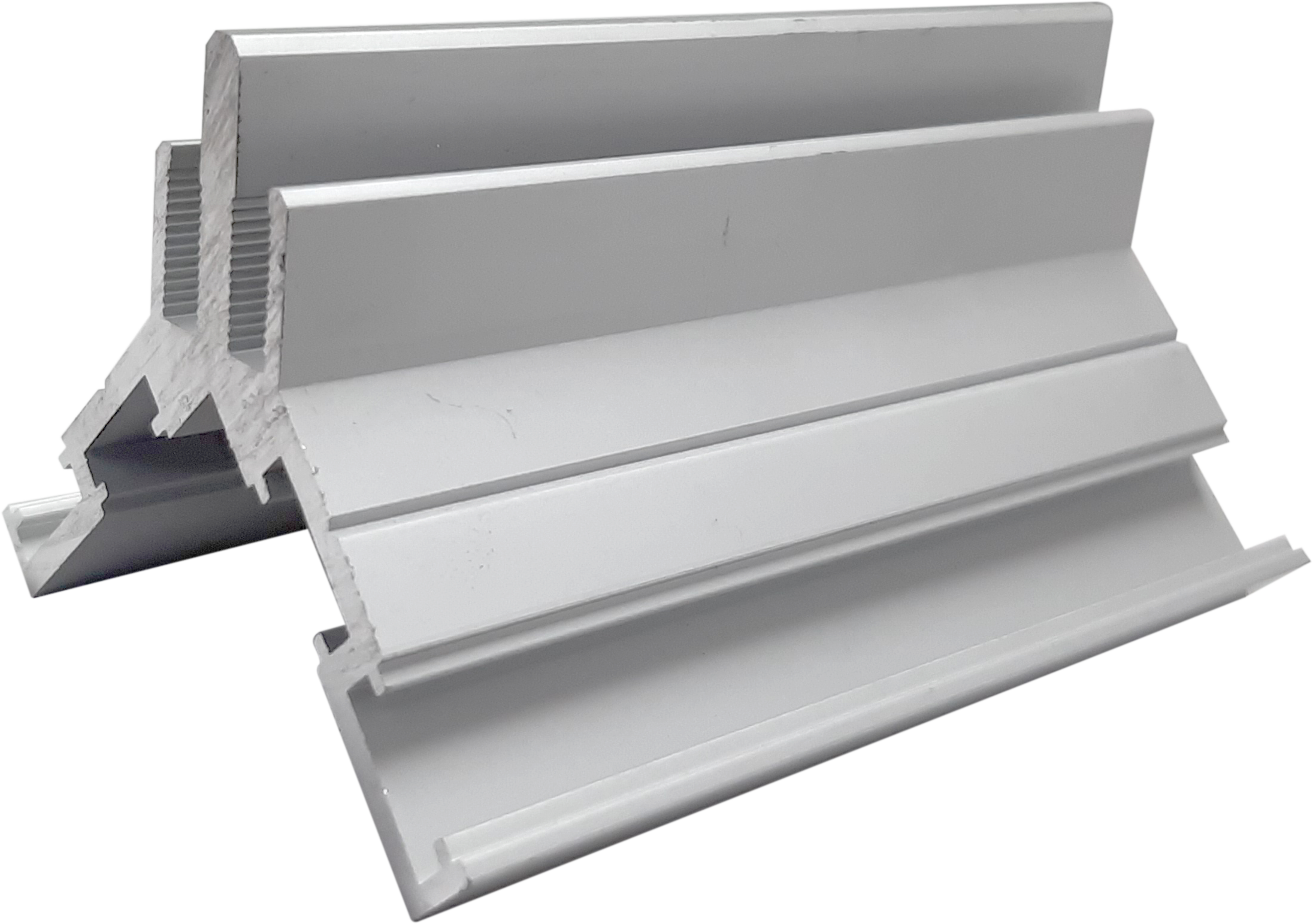 P-4040 Corner Fabric Aluminium Profile, 500mm Heavy-Duty Anodized Silver, 6M, 3D SEG Profile for Custom Exhibition Booths, Trade Show Corners & Structural Fabric Walls